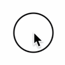 Circle surrounding cursor